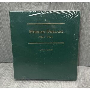 Morgan Dollars 1892-1921 Coin Album Archival Quality Green Binder Made in USA